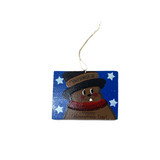Rectangle with Stars Ornament