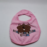 Groundhog Baby Bib with Velcro Closure-Groundhog Stuff