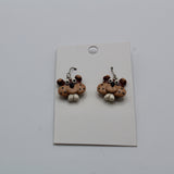Handmade Clay Groundhog Earrings - Lightweight & Glossy-Groundhog Stuff
