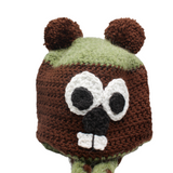 *Adult Multicolor Braided Groundhog Hat