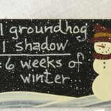 1+1 = 6 Winter Magnet