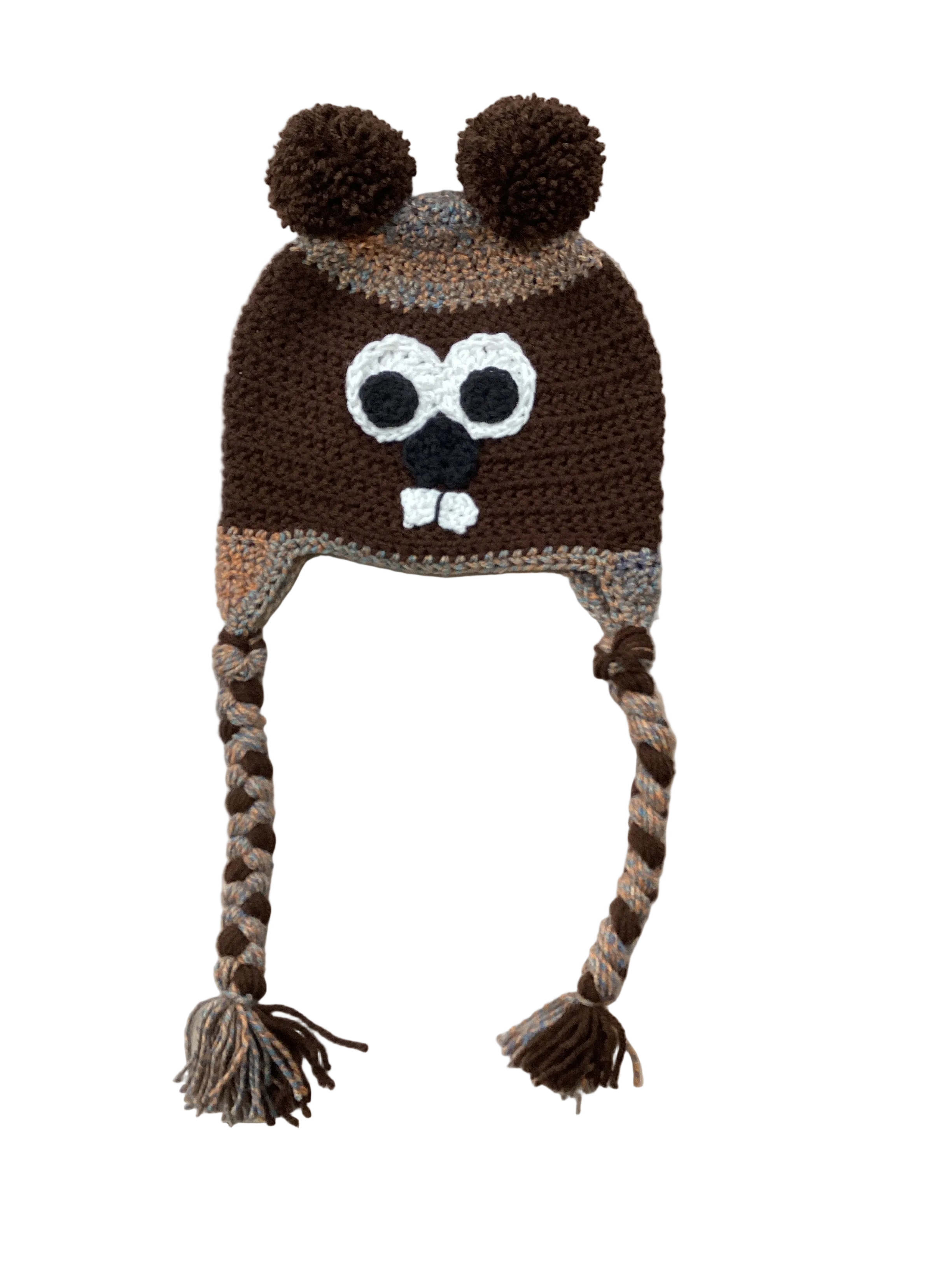 Adult Multicolor Braided Groundhog Hat – Artisan Made