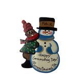 Ghog and Snowman Magnet