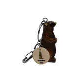 Wooden Phil Keychain – Hand Carved Groundhog