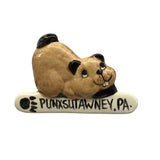 Horizontal Ceramic Groundhog Magnet – 3.5 Inch