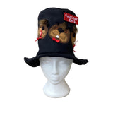 *Adult Black Top Hat with Phil Faces