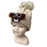 Infant/Toddler Pom Ghog Hat-tan