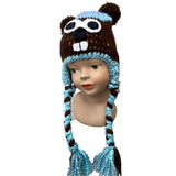 *Youth Handknit Braided Groundhog Hat