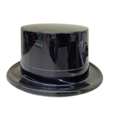 Black plastic top hat