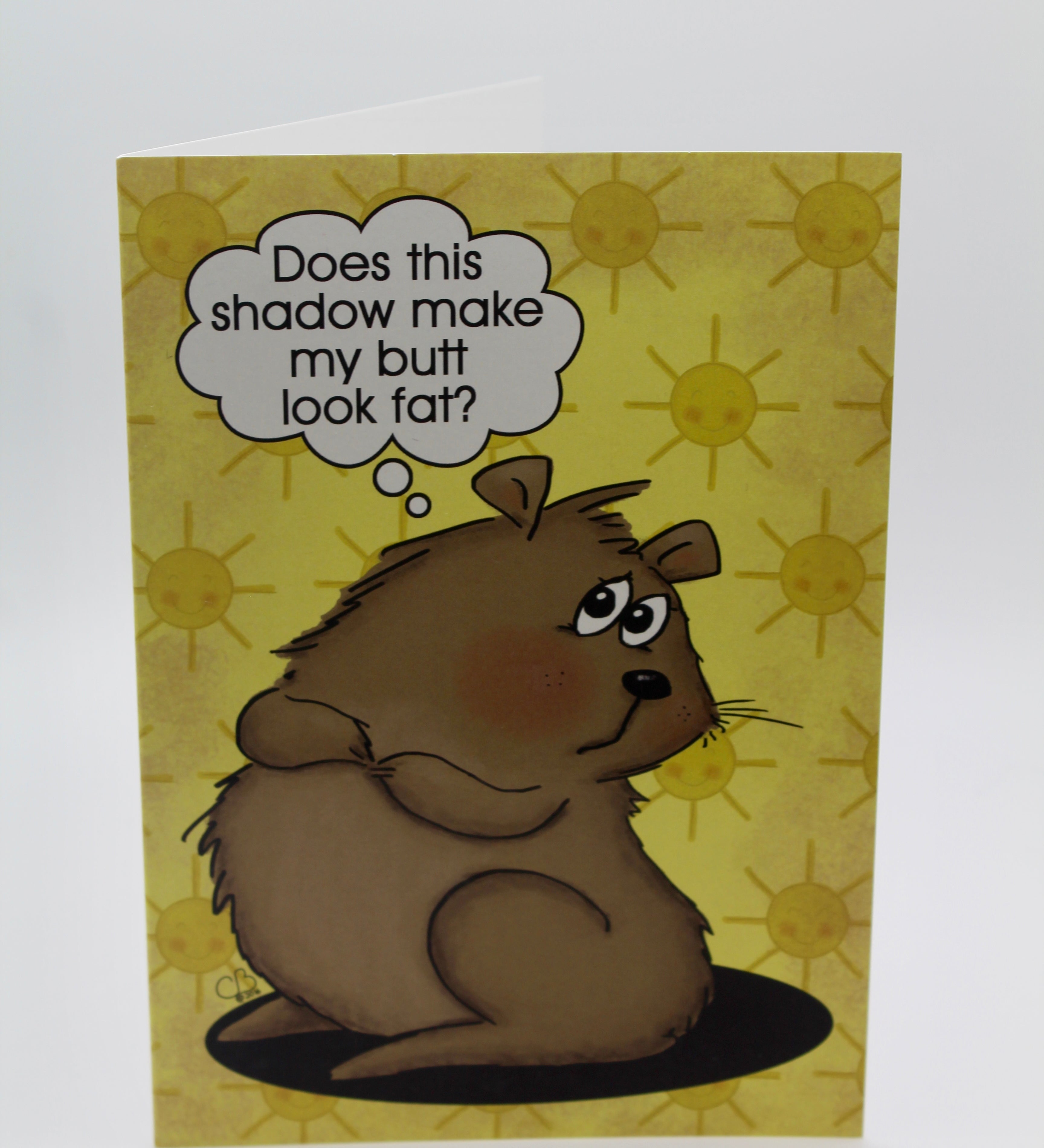Shadow Butt Groundhog Day Card-Groundhog Stuff