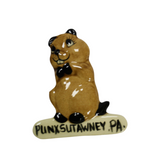 Vertical Ceramic Groundhog Magnet