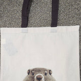 Peeping Groundhog Tote