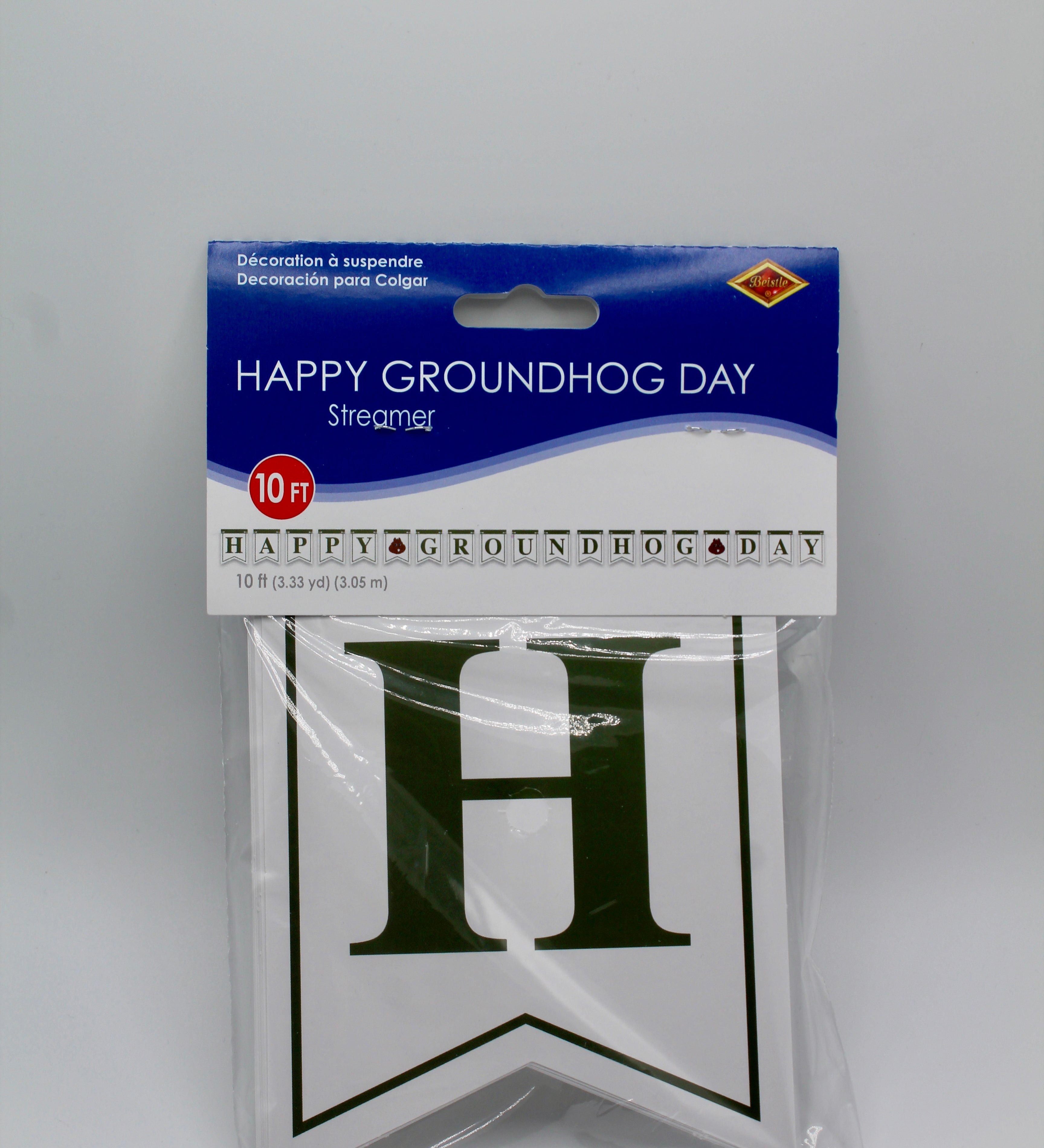 Happy Groundhog Day Streamer - 10 ft Party Banner-Groundhog Stuff