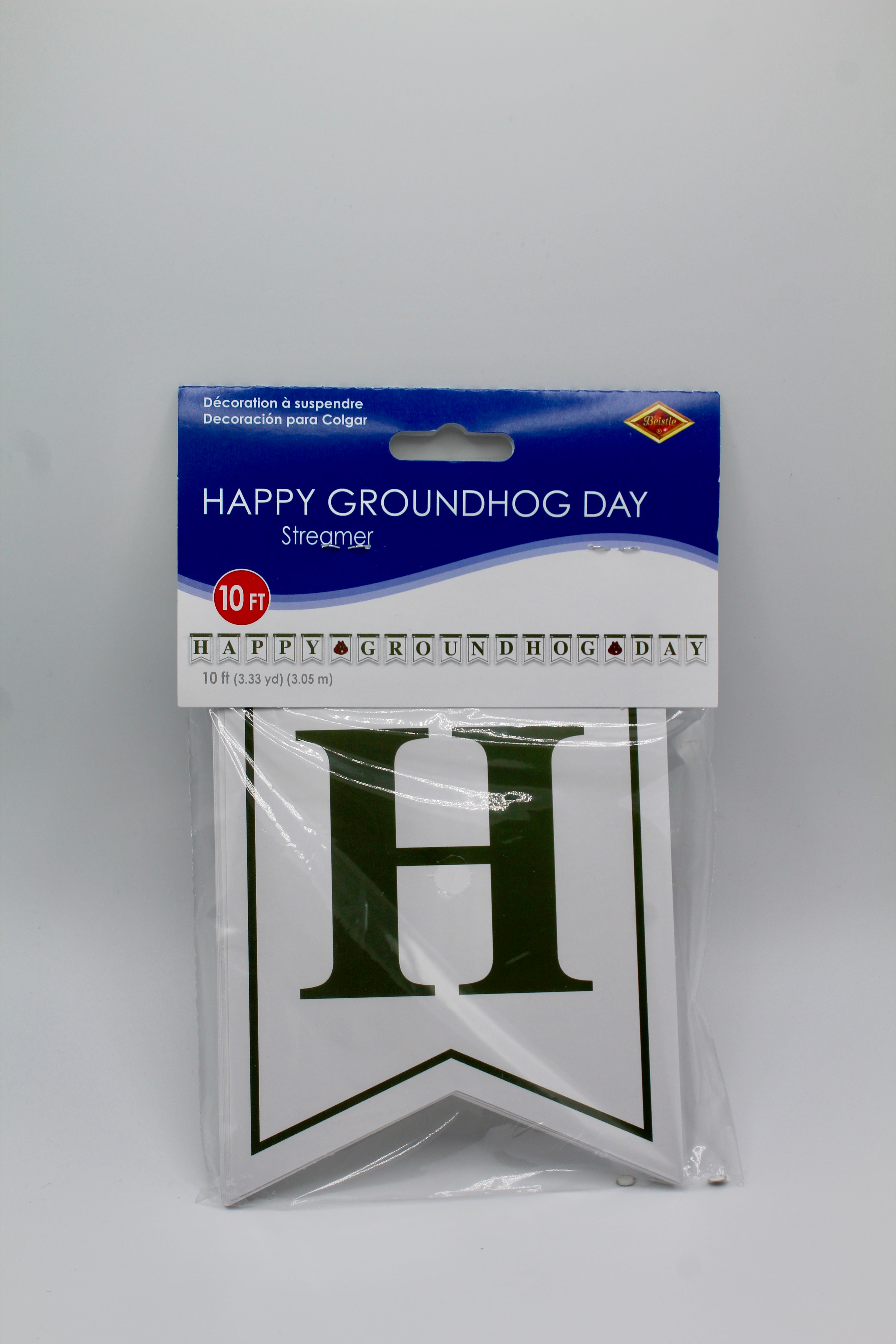 Happy Groundhog Day Streamer - 10 ft Party Banner-Groundhog Stuff