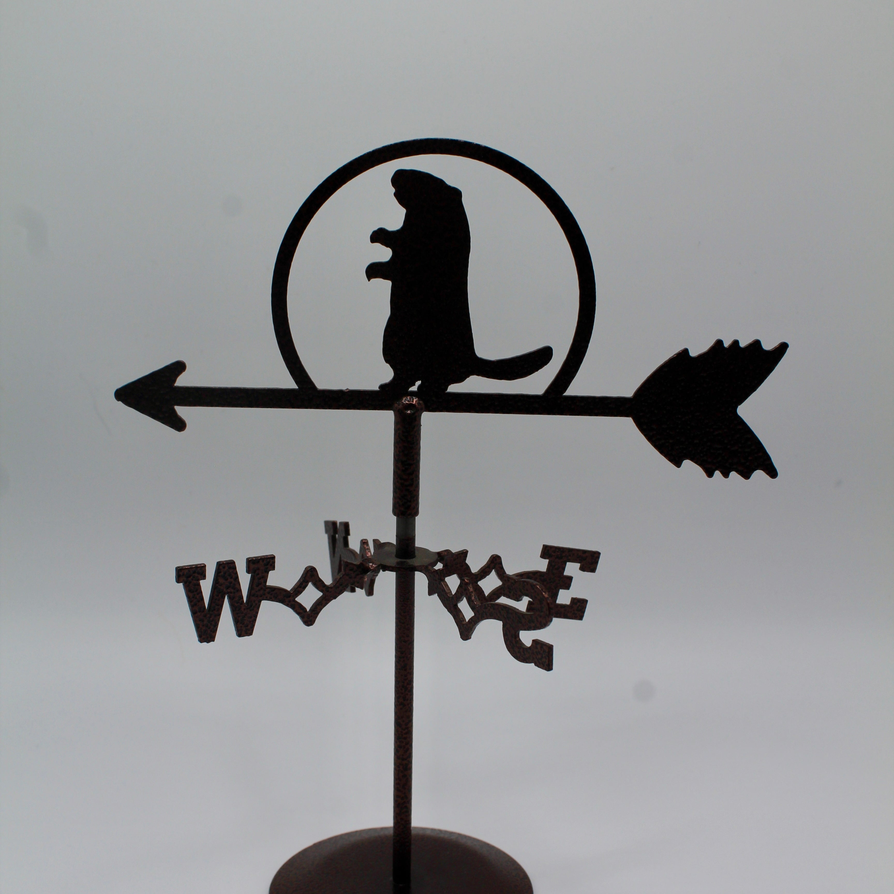 Groundhog Desk Mini Weathervane - Copper Coated Steel-Groundhog Stuff