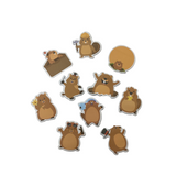 *Groundhog shaped memo pad