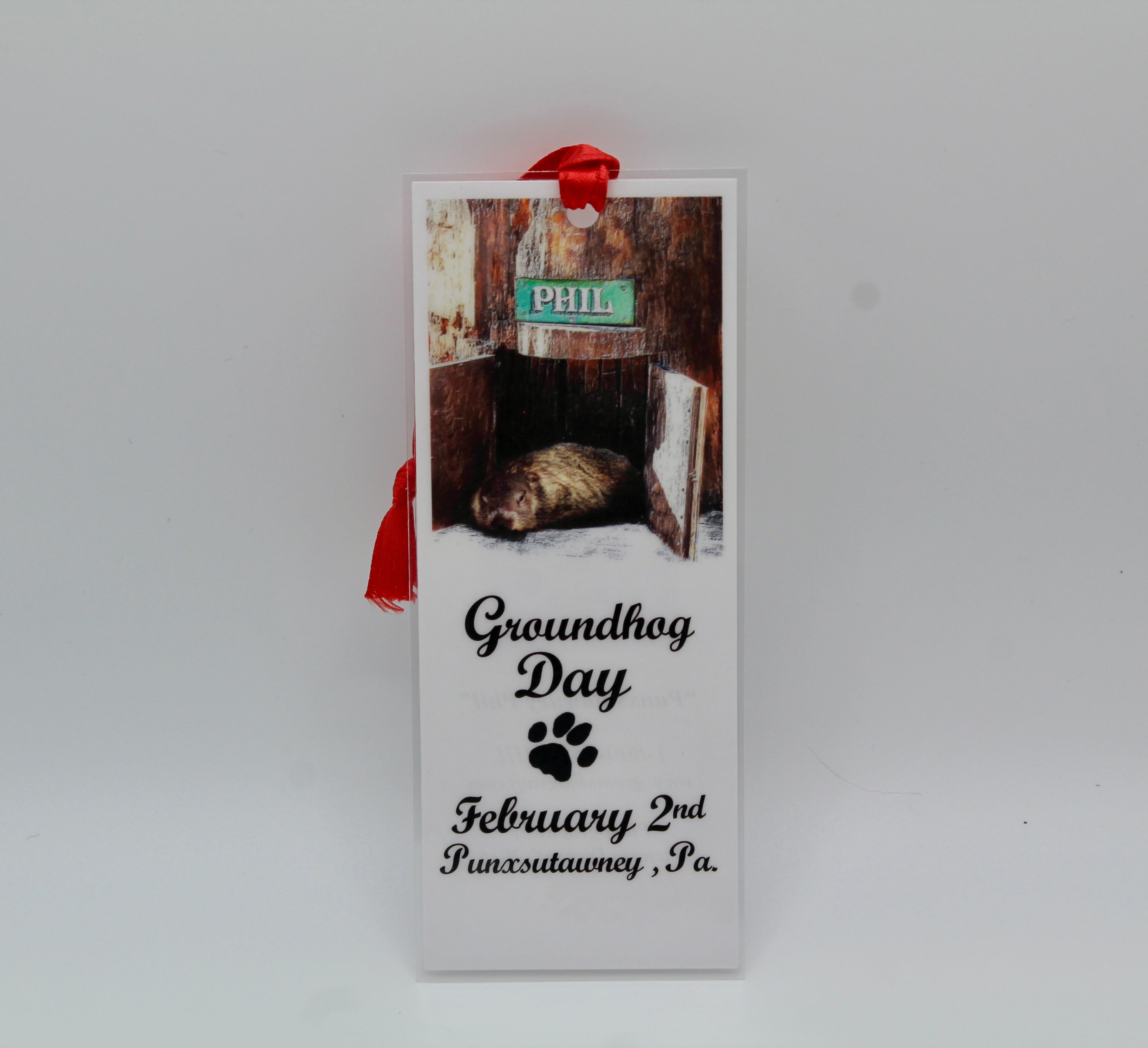 Bookmark – Phil in His Burrow-Groundhog Stuff