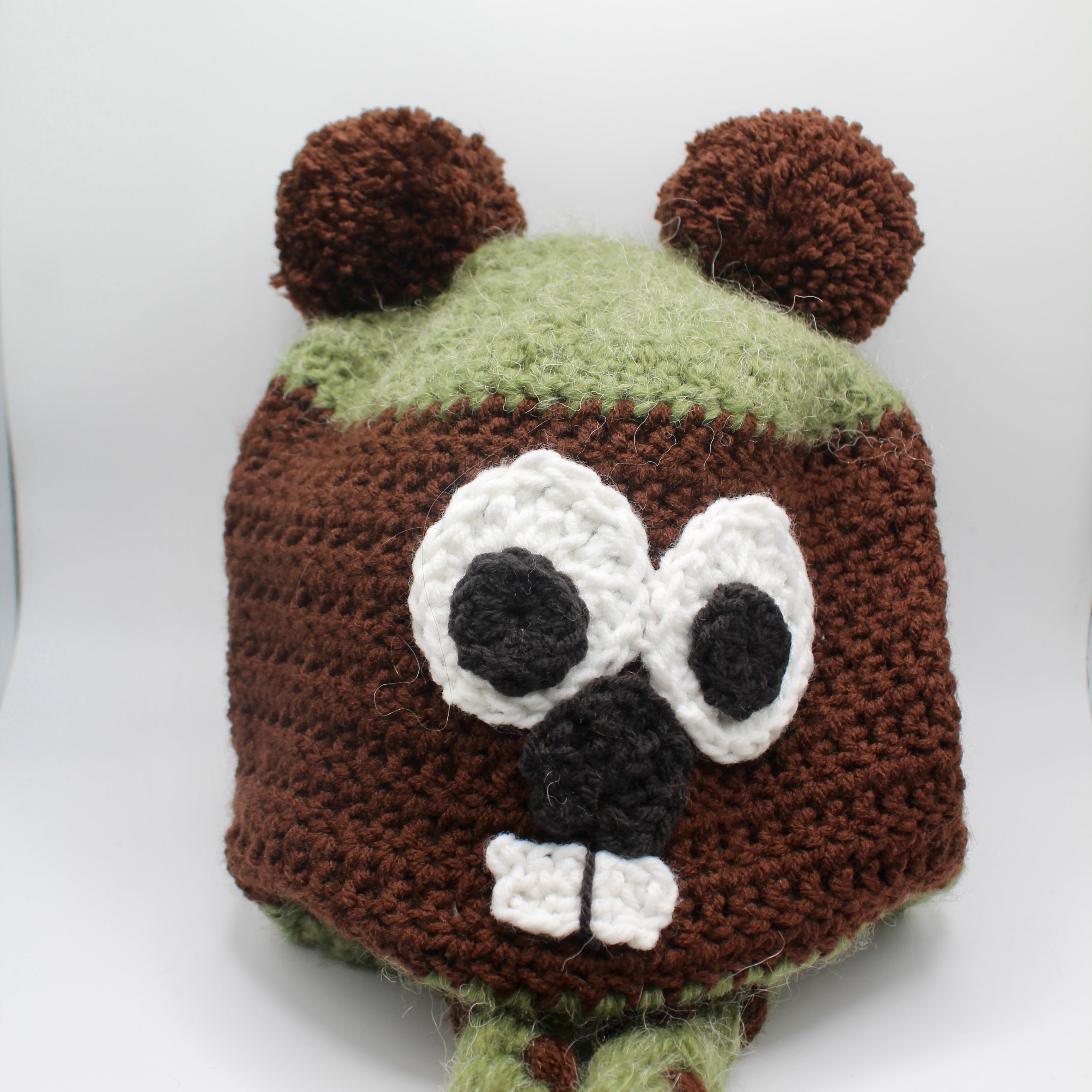 Adult Multicolor Braided Groundhog Hat-Groundhog Stuff