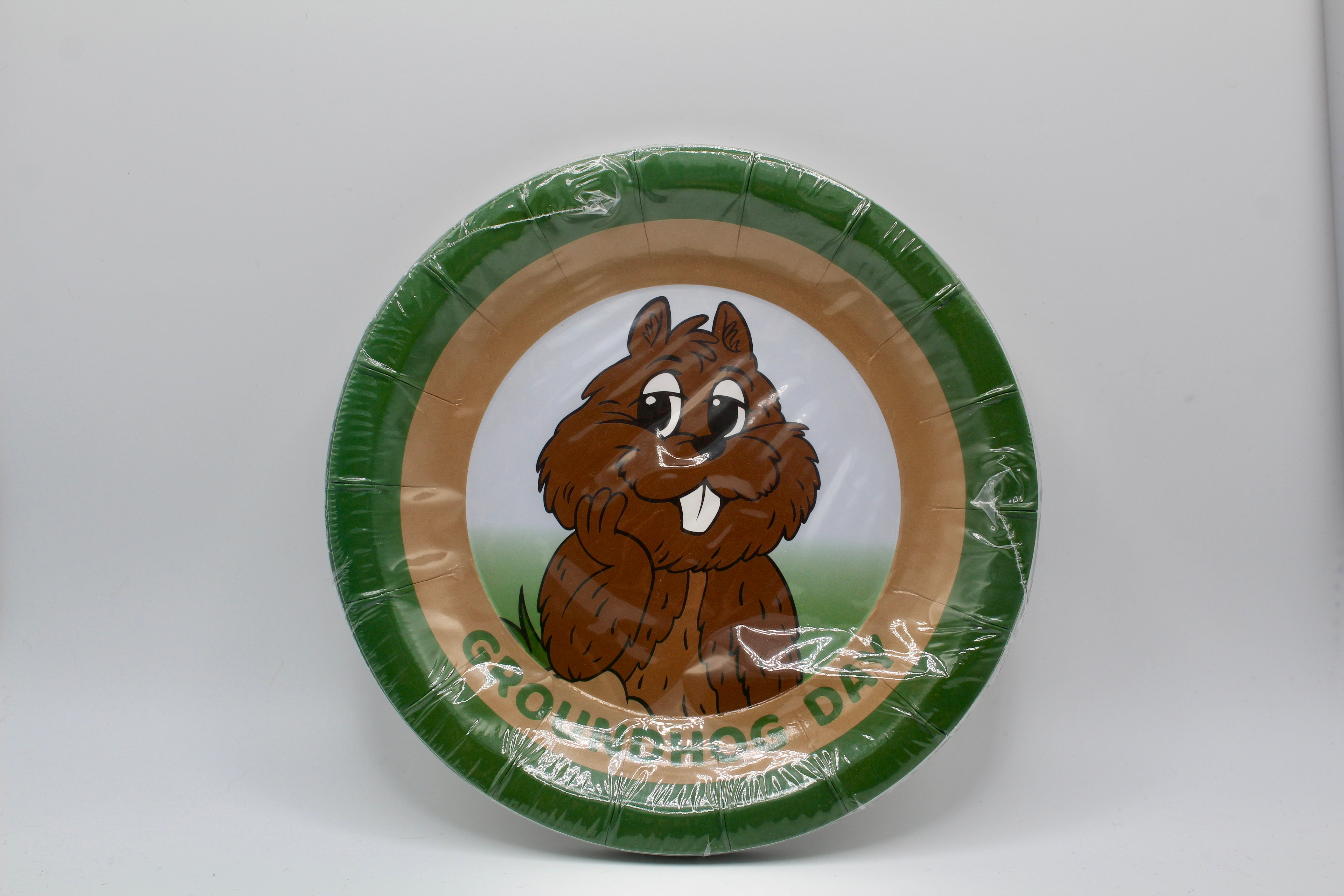 Groundhog Day Party Plates - 7" Pack of 8-Groundhog Stuff