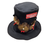 *Adult Black Top Hat with Phil Faces