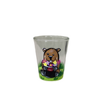Handpainted tophat shot glass