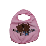 Groundhog Baby Bib with Velcro Closure