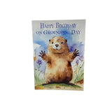 Birthday Ghog with flower Card