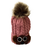 Kids Pom Pom Hats Pink-Pink : Toddler