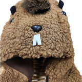 Adult Groundhog Hood-n-Mittens