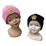 Paw Print Toboggan Hat - Toddler/Youth