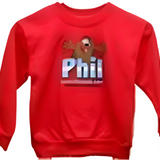 TriColor Toddler Groundhog Sweatshirt - Red