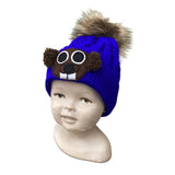 Infant/Toddler Pom Ghog Hat- Royal Blue
