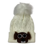 Infant/Toddler Pom Ghog Hat-cream