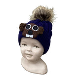 Infant/Toddler Pom Ghog Hat-navy