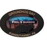 *Phil silhouette wooden magnet