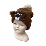 Infant/Toddler Pom Ghog Hat-brown