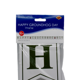 Happy Groundhog Day Streamer - 10 ft Party Banner