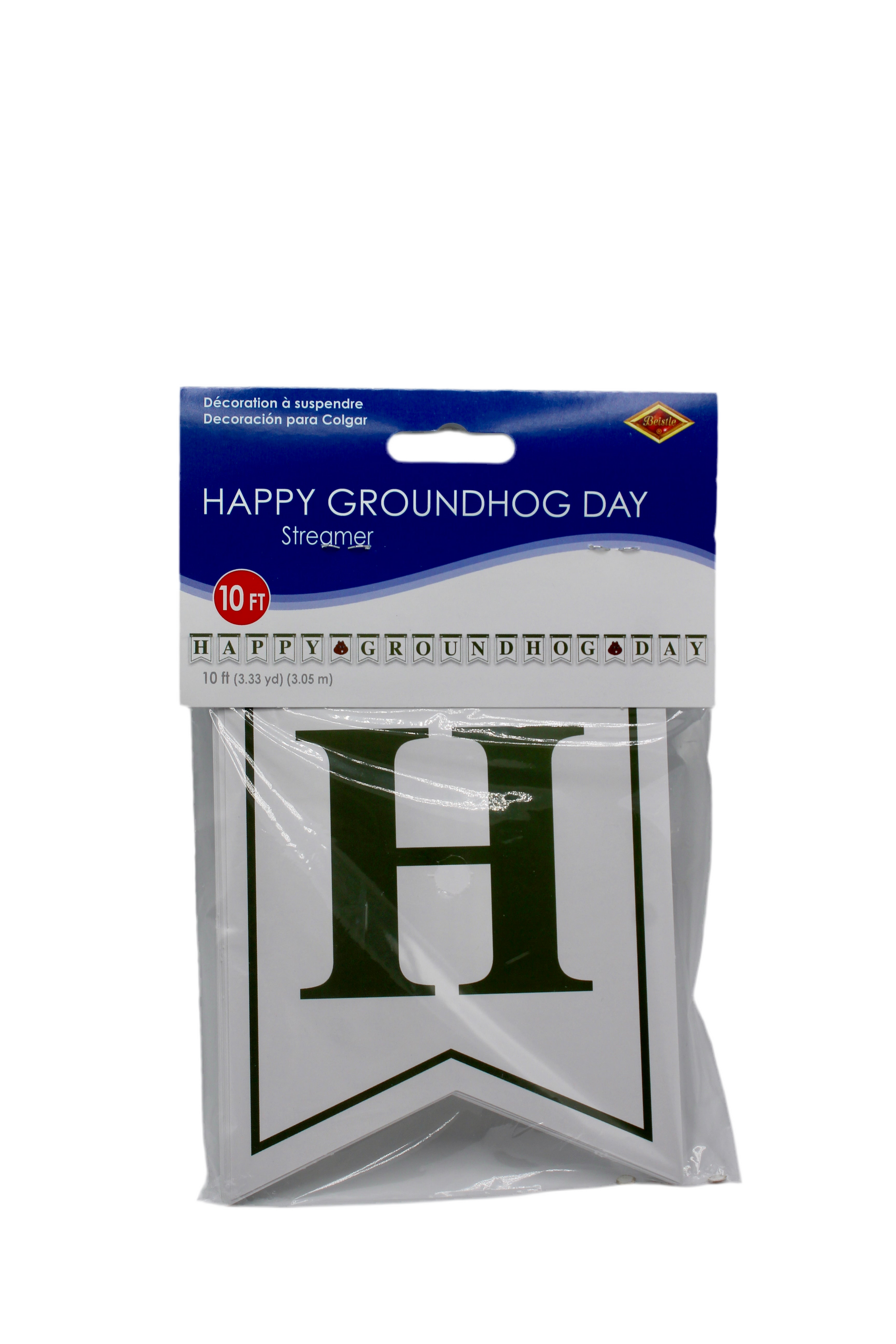 Happy Groundhog Day Streamer - 10 ft Banner – Punxsutawney Phil's