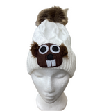 Adult Pom Pom Hat Wht.-white : Adult
