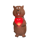 * Groundhog Statue with a solar Heart