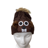 *Adult pom hat Brown-Brown