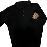 Adult Embroidered Golf Shirt - Black