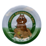 Groundhog Day Party Plates - 9" Pack of 8