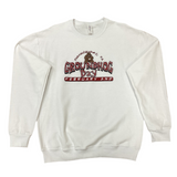 Adult Bedrock-Style Groundhog Day Sweatshirt - White