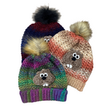 *Ghog Adult  handknit Pom Hat