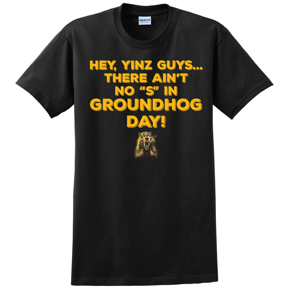 Adult 'Ain't No S in Groundhog Day' T-Shirt 2X/3X- Groundhog Stuff