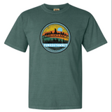 Adult Authentic Gobbler's Knob Ring T-Shirt - Emerald-Groundhog Stuff