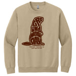 Adult Ghog Letter Phil Sweatshirt - Sand (2X)-Groundhog Stuff