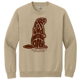 Adult Ghog Letter Phil Sweatshirt - Sand (2X)-Groundhog Stuff