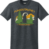 Adult Punxsutawney Groundhog T-Shirt - Heather Charcoal-Groundhog Stuff